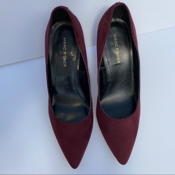 HP 💘 MARC FISHER • viviene suede block heel pump - Picture 3 of 8